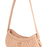 Anne Nude Leather Quilted Shoulder Bag