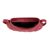 Anne Ruby Red Quilted Shoulder Bag