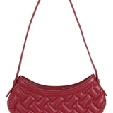 Anne Ruby Red Quilted Shoulder Bag