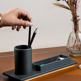 Birch Desk Organiser Forest Green
