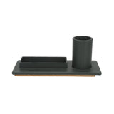 Birch Desk Organiser Forest Green