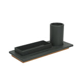 Birch Desk Organiser Forest Green