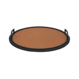 Birch Leather Circular Tray