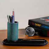 Birch Pen Holder Forest Green