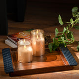 Birch Leather & Wood Medium Tray