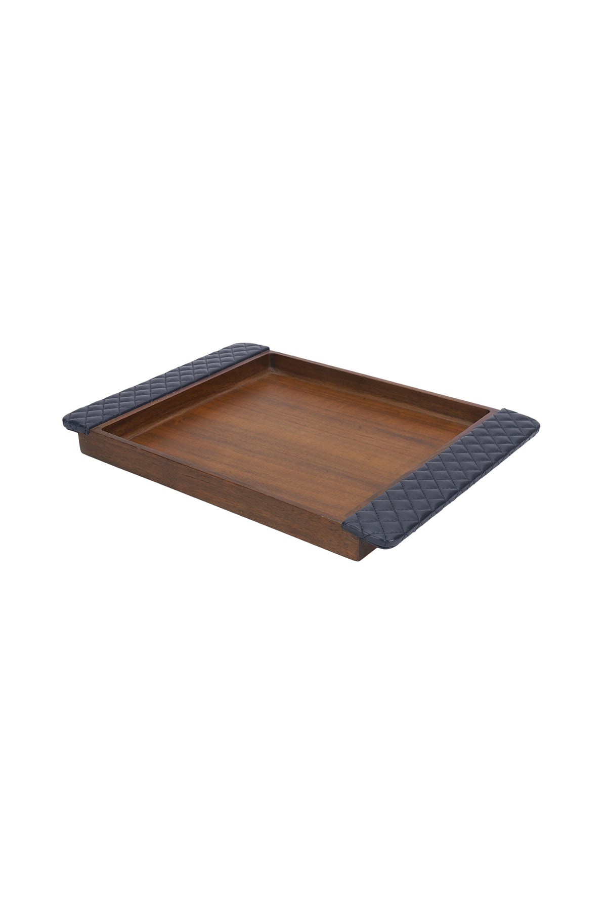 Birch Leather & Wood Medium Tray