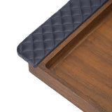 Birch Leather & Wood Medium Tray