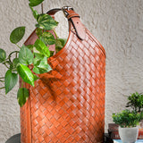 Birch Woven Leather Basket