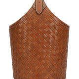 Birch Woven Leather Basket
