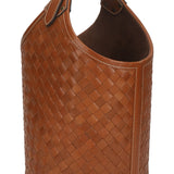 Birch Woven Leather Basket