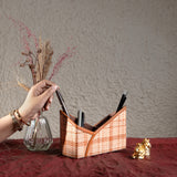 Birch Woven Leather Desktop organiser