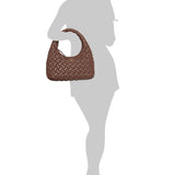 Carla Tan Leather Quilted Hobo