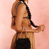 Seher Black Potli Bag