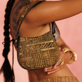Trishala Sikka With Shaam Gold Bag