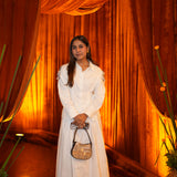 Punanya Virmani With Shaam Silver Bag