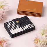 Playa Woven Leather Card Case