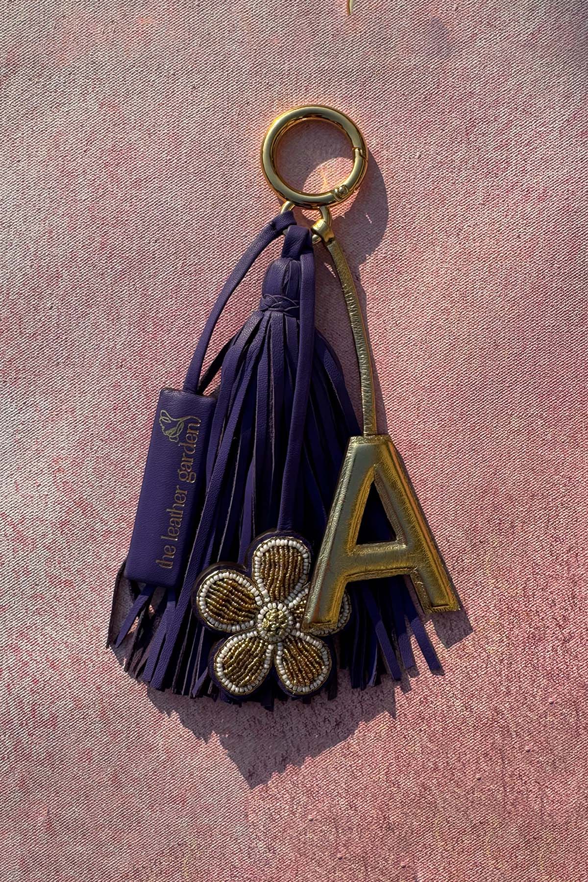 Purple Alphabet Charm and Cookie Gift Box