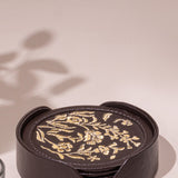 Maple Coaster Set (Set of 6)- Chocolate