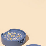Maple Coaster Set (Set of 6) - Powder Blue