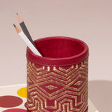 Maple Pen Holder - Ruby