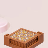 Maple Coaster Set (Set of 6)- Whiskey