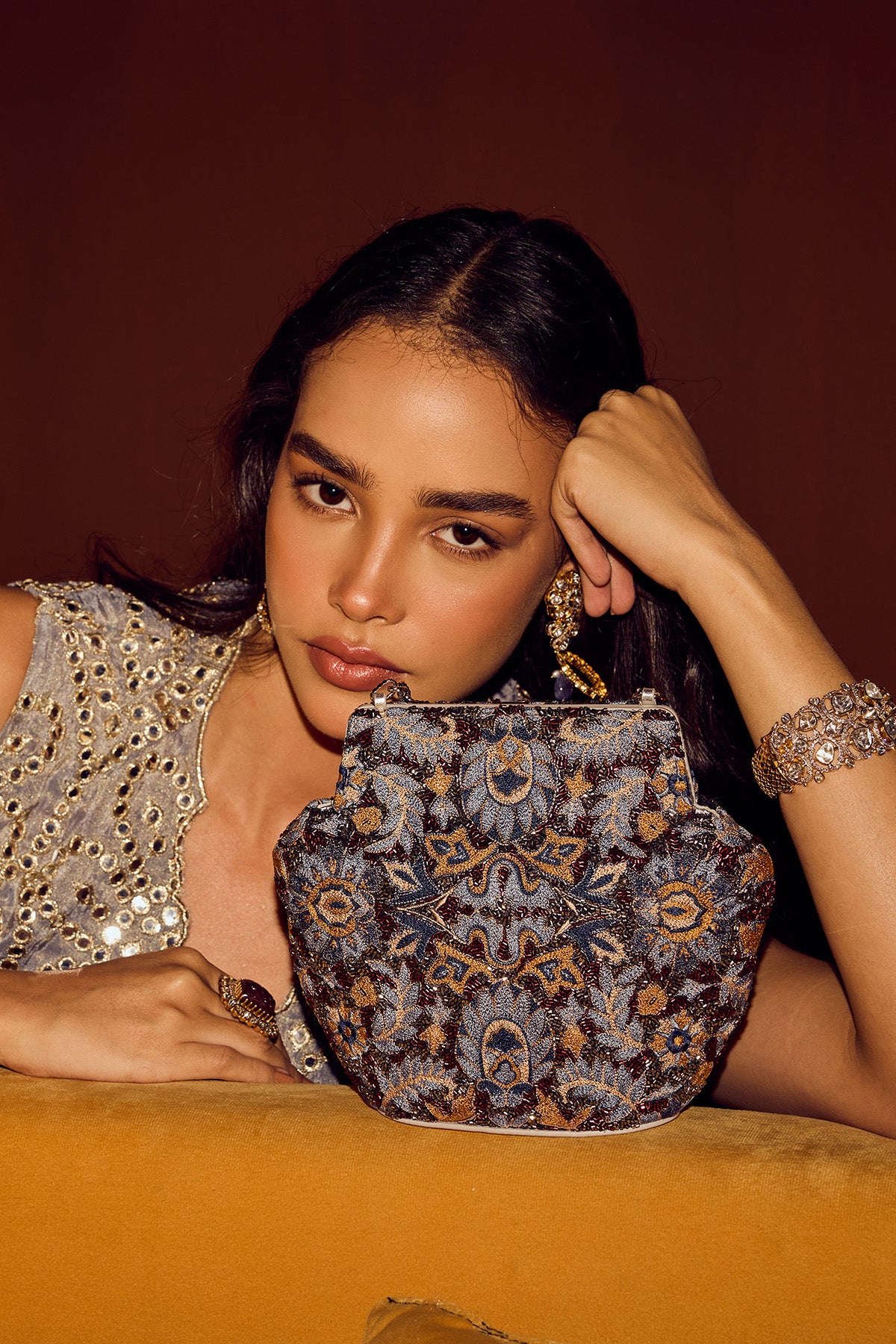 Meera embellished potli bag