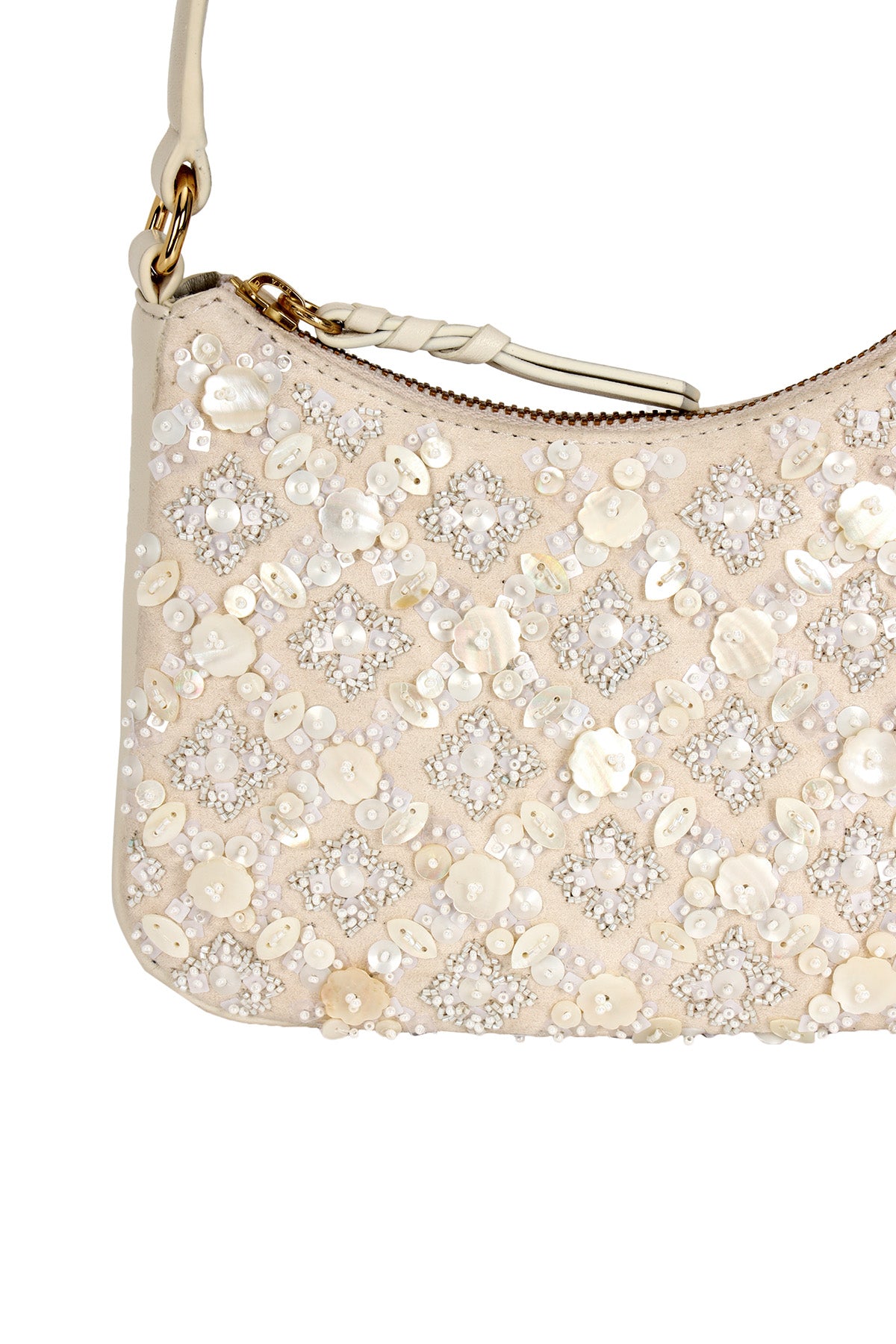 Nadia embellished handheld bag