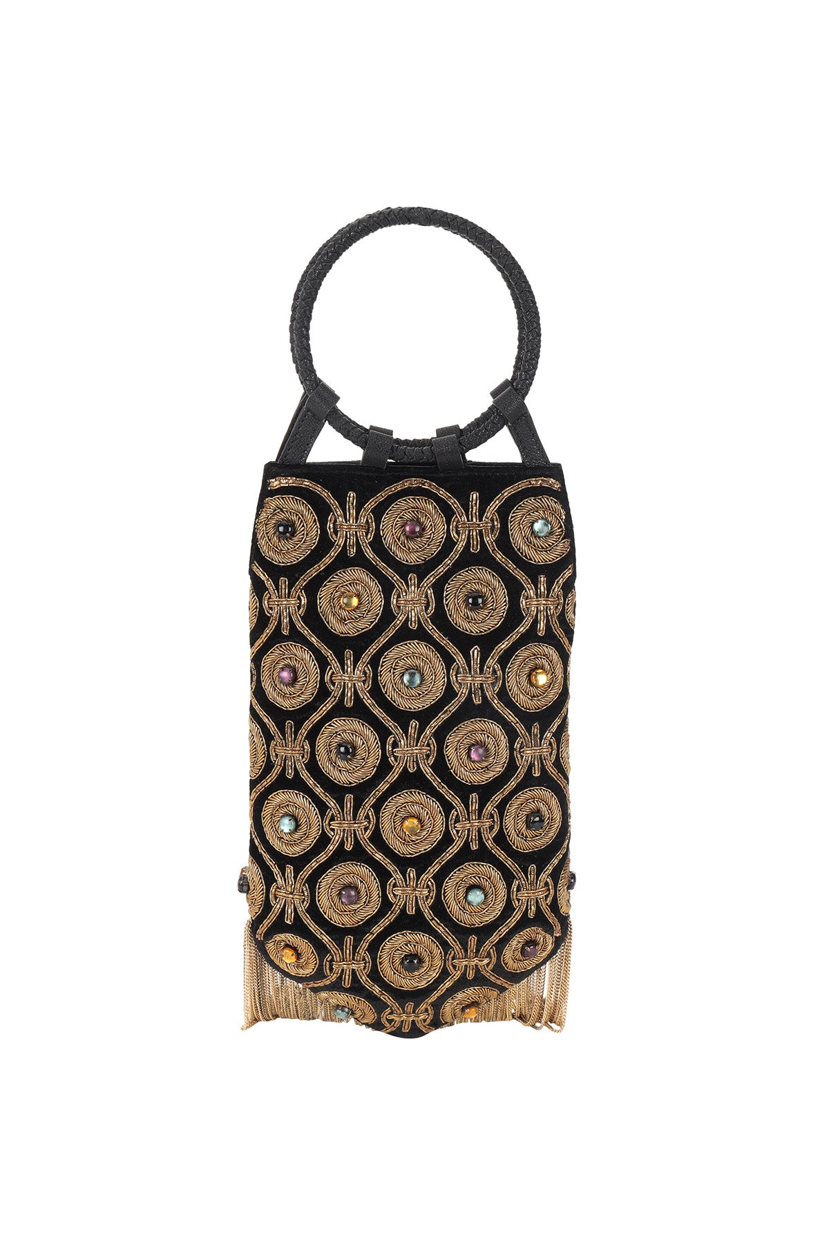 Navrattan embellished potli bag