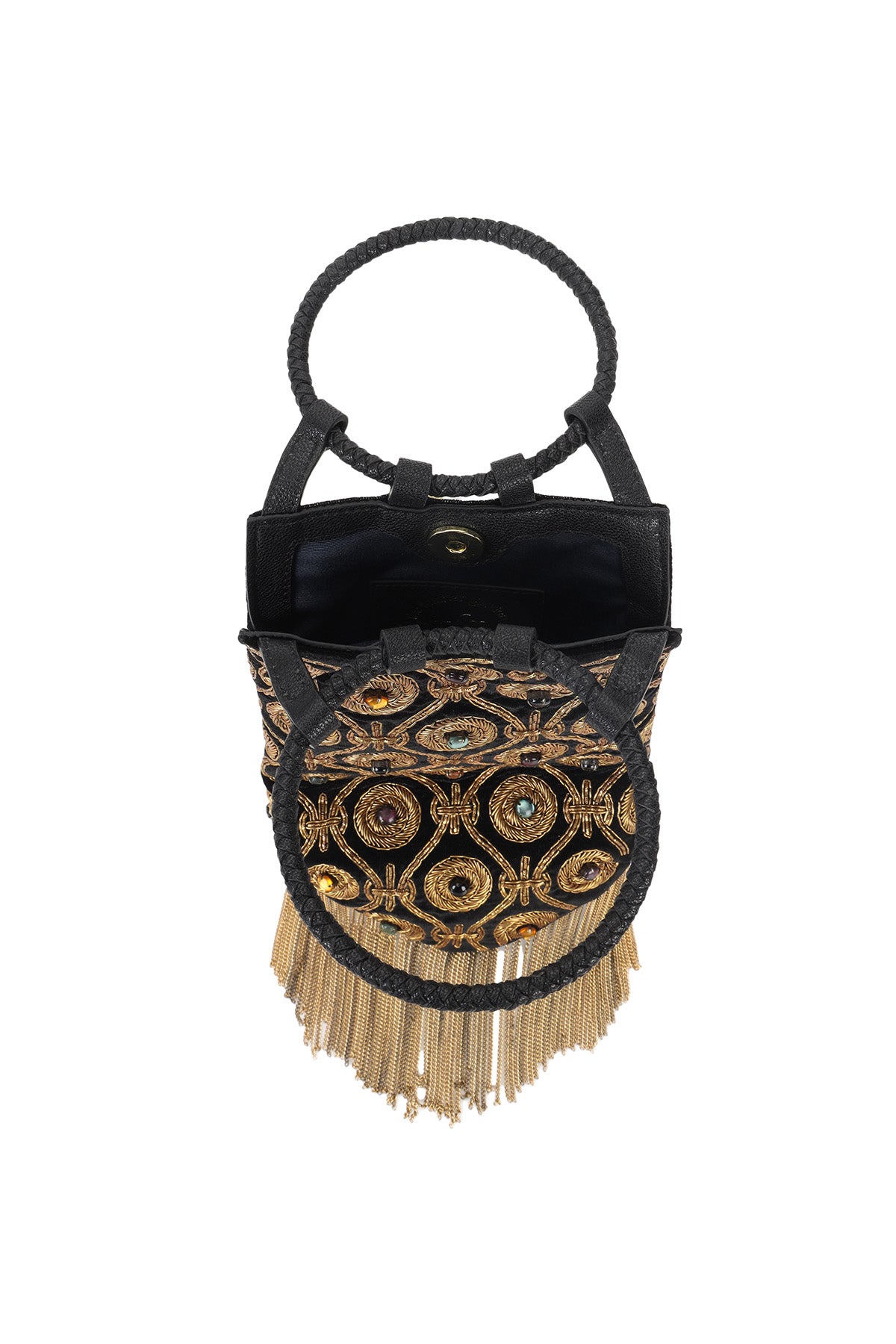 Navrattan embellished potli bag