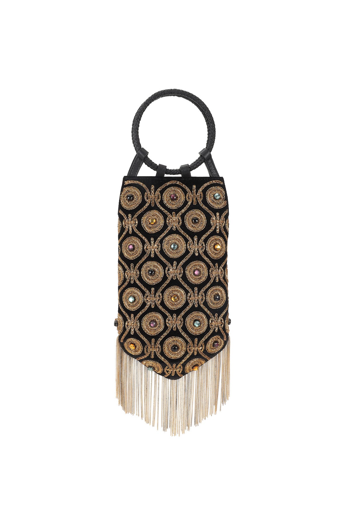 Navrattan embellished potli bag