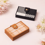 Playa Woven Leather Card Case
