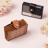 Playa Woven Leather Card Case