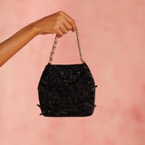 Seher Black Potli Bag