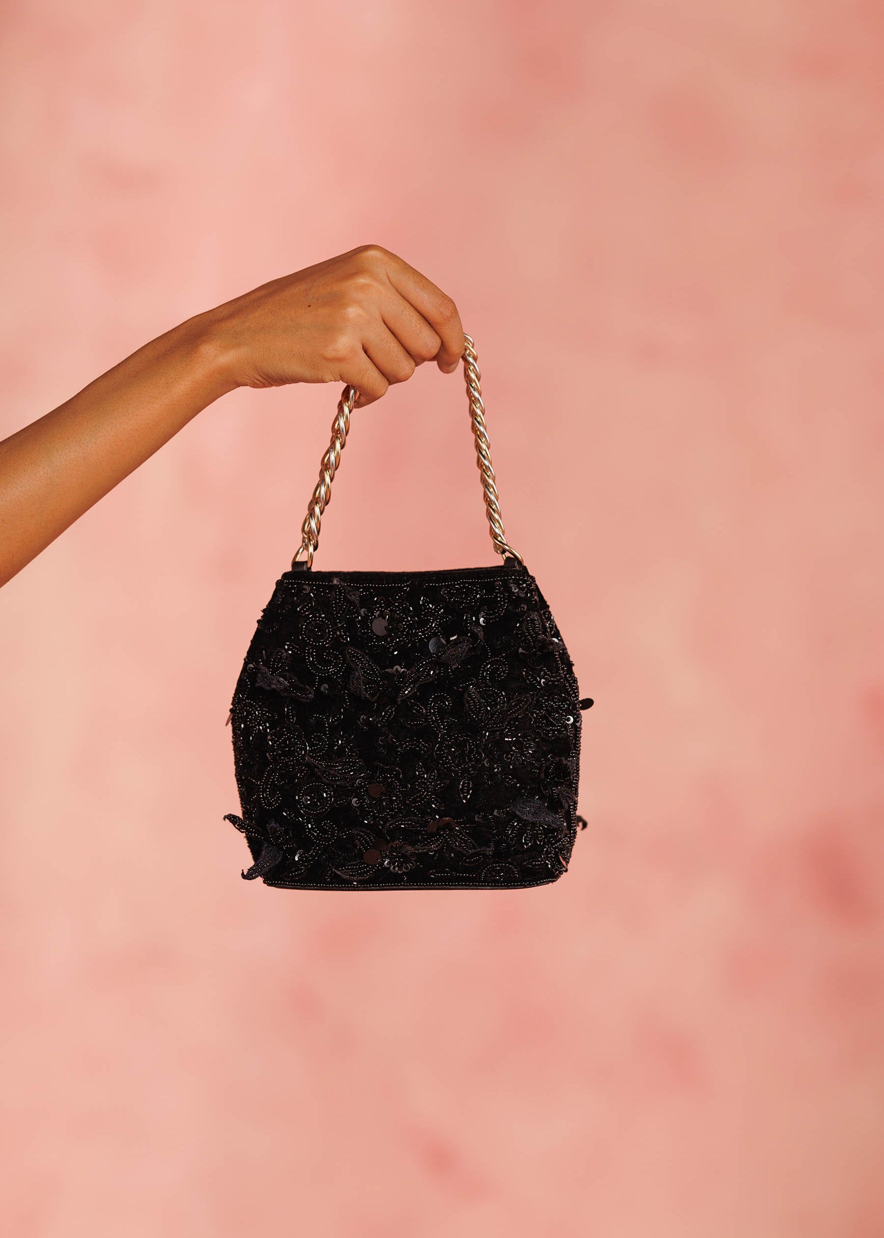 Seher Black Potli Bag