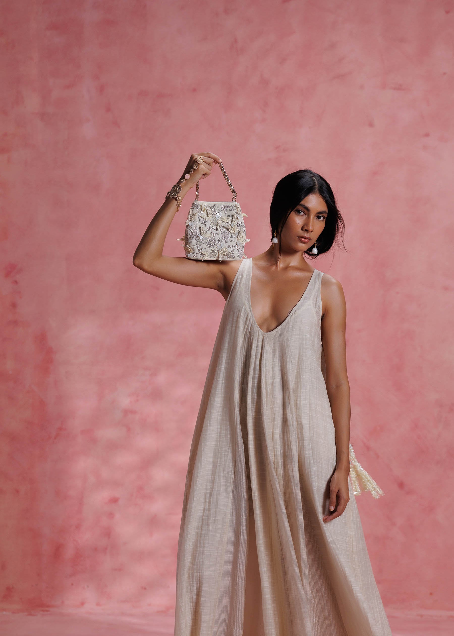 Seher Ivory Potli Bag