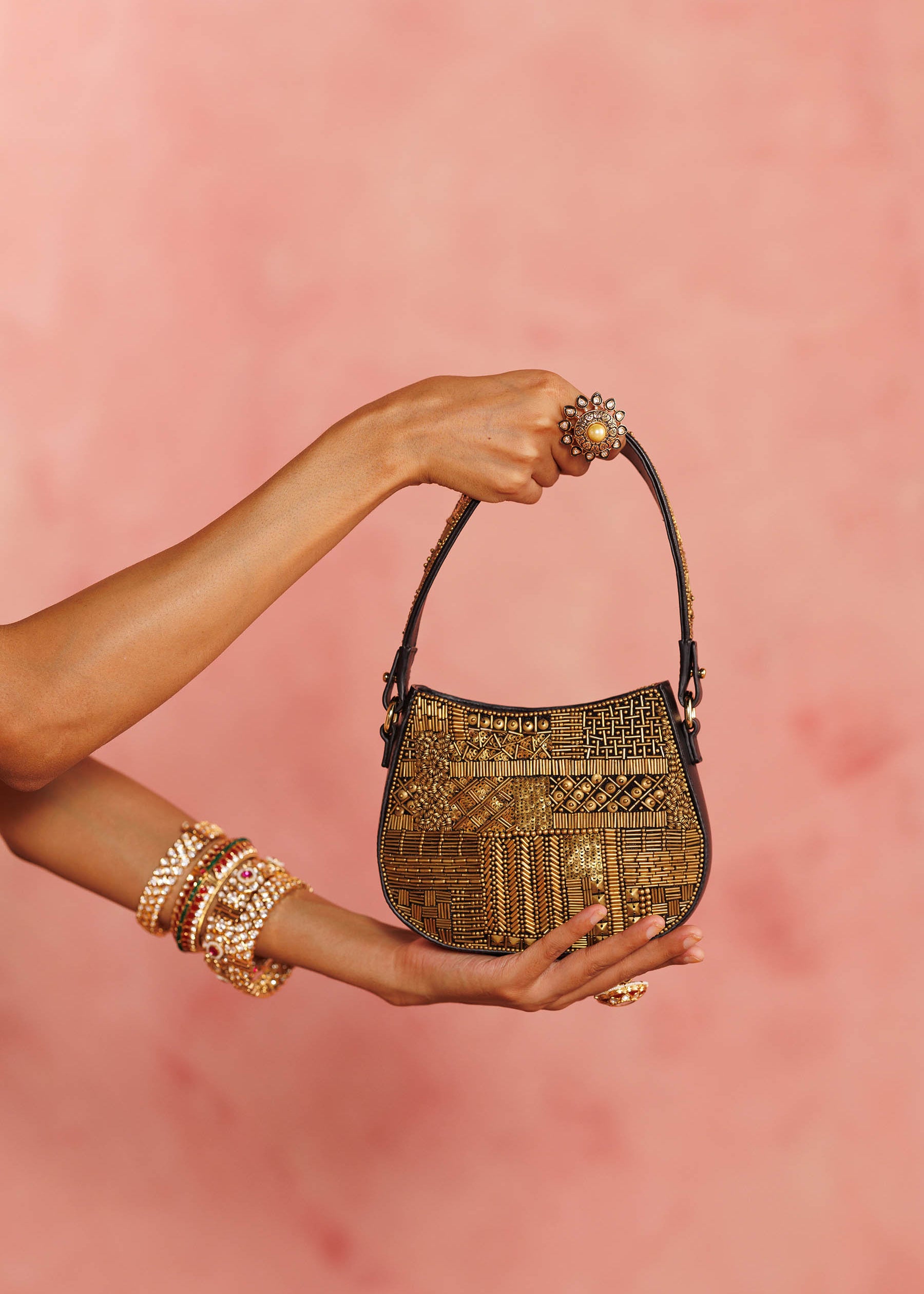 Shaam Gold Bag