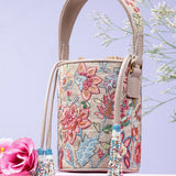 Statice Embroidered Bucket Bag