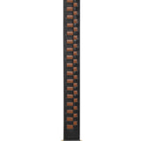 Tan & Black interlaced leather dog collar