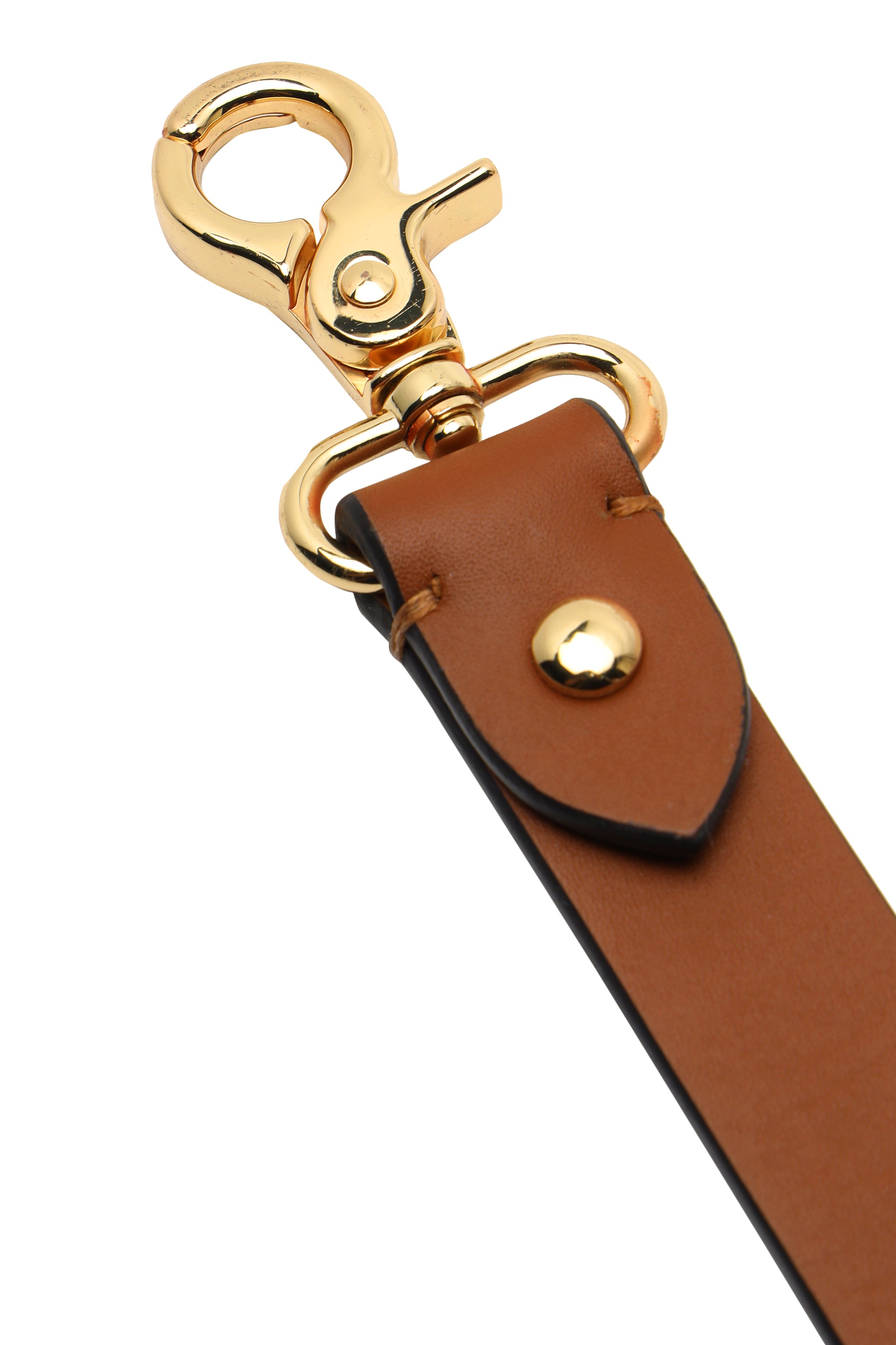 Tan woven leather dog leash