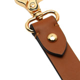 Tan woven leather dog leash