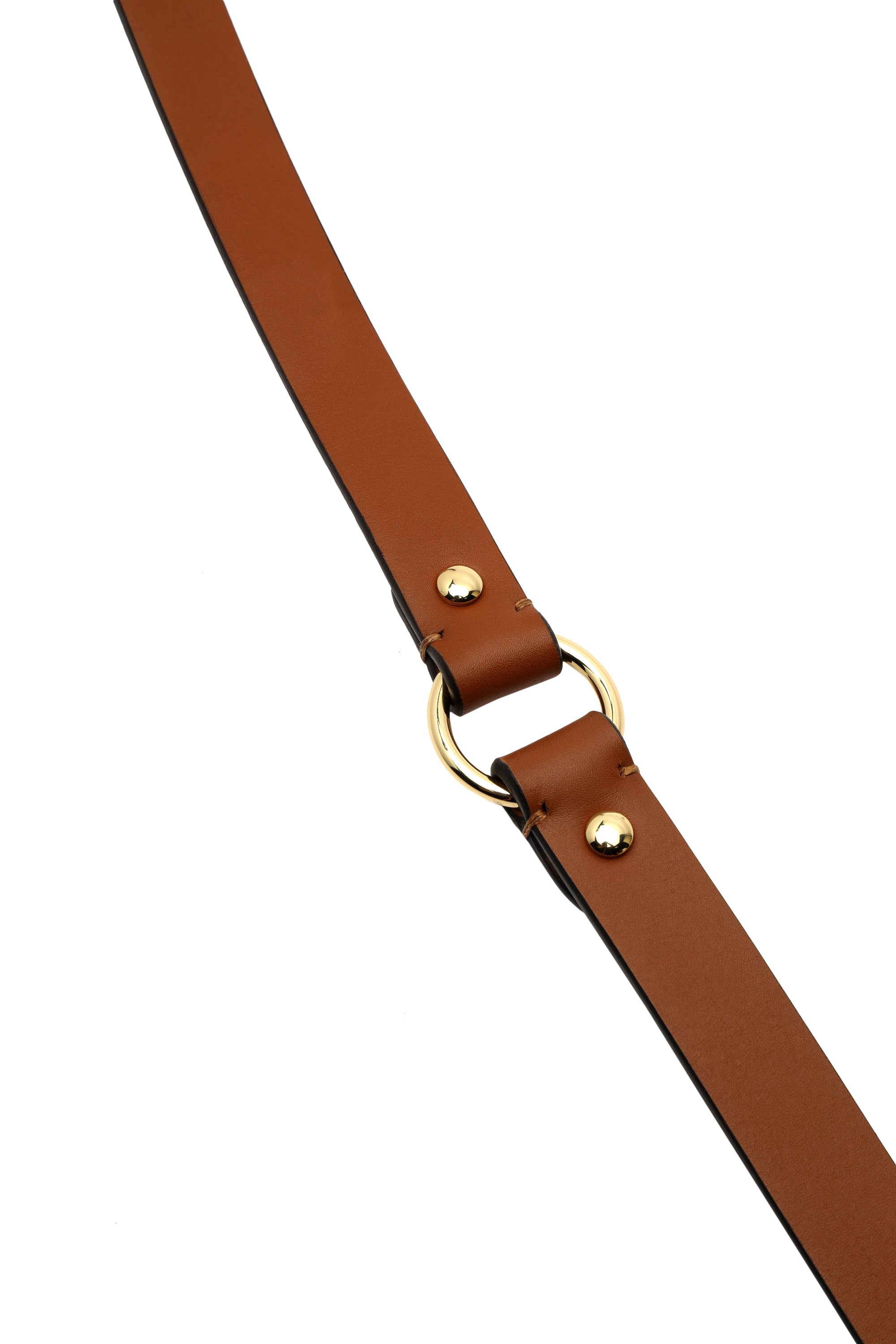 Tan woven leather dog leash