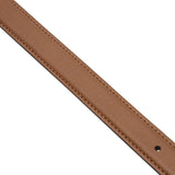 Tan leather dog collar