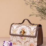 Tulip-Brown Leather Shoulder Bag