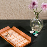 Birch Woven Leather Tray Mini