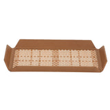 Birch Woven Leather Tray Mini