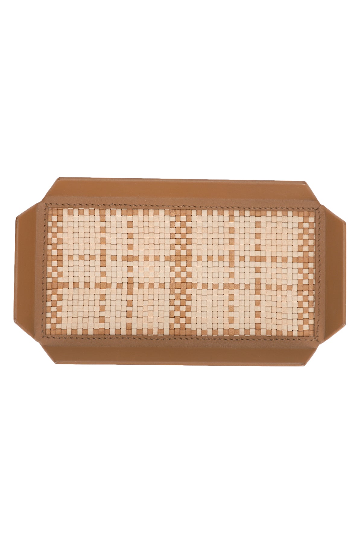 Birch Woven Leather Tray Mini