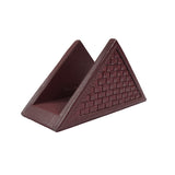 Oak Napkin Holder - sangria