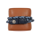 Shades of Blue Braided Bracelet
