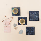 Banyan Coaster Set - Indigo