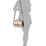 Tulip-Brown Leather Shoulder Bag
